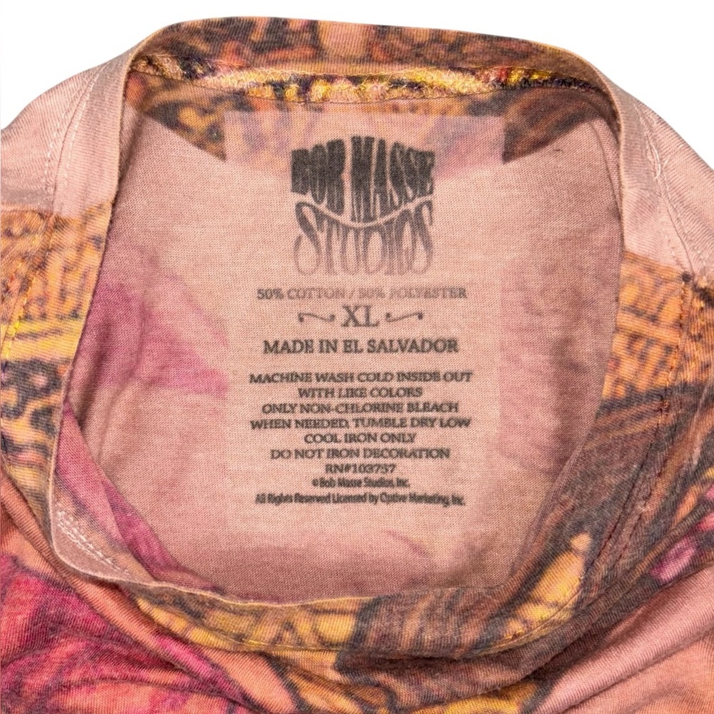 Bob Masse Studios Goddess Screen Print T Shirt XL Pink - Picture 3 of 10